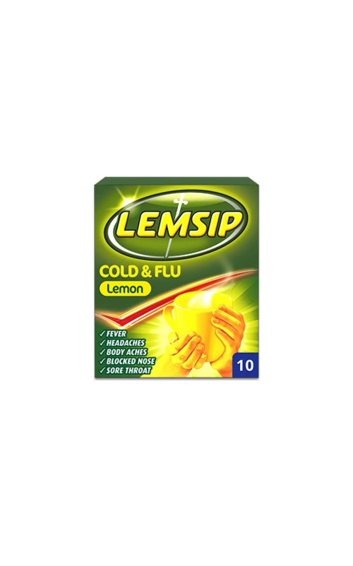 Lemsip Cold & Flu Lemon  10